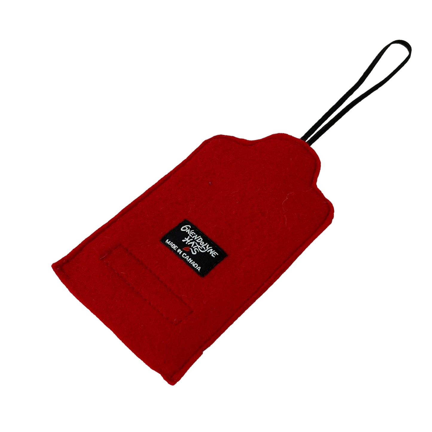 Red Felt Ornamental Hanging Frame - Santa costume black and white