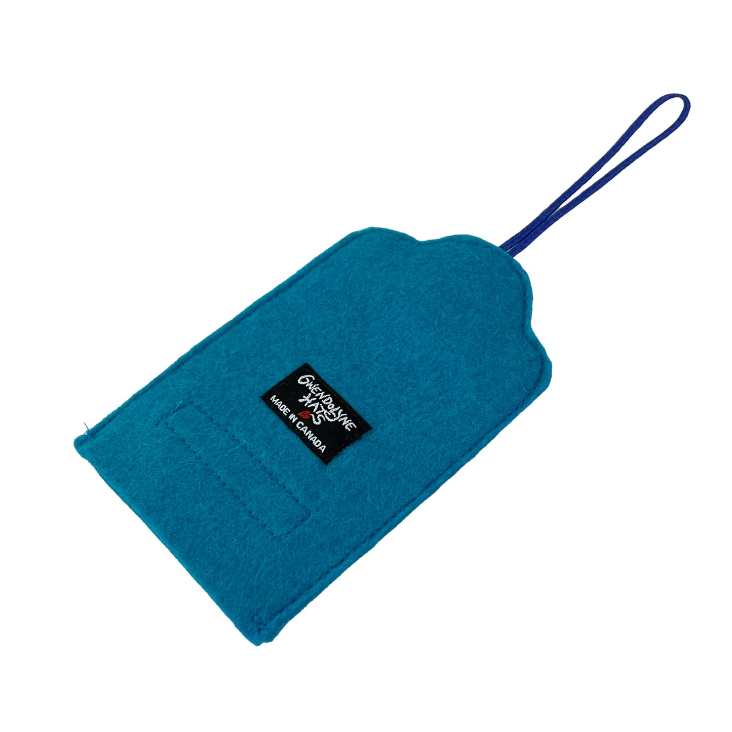 Aqua Blue Felt Ornamental Hanging Frame - Antique China Buttons