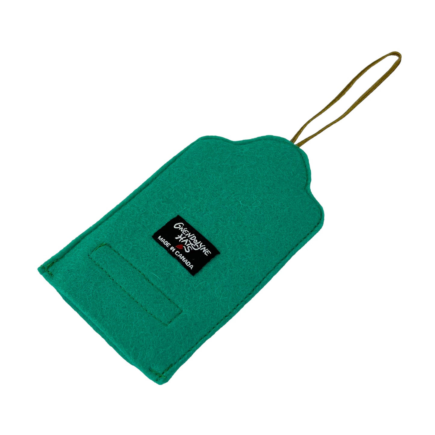 Green Turquoise Felt Ornamental Hanging Frame - Vintage Gypsy Love Couple