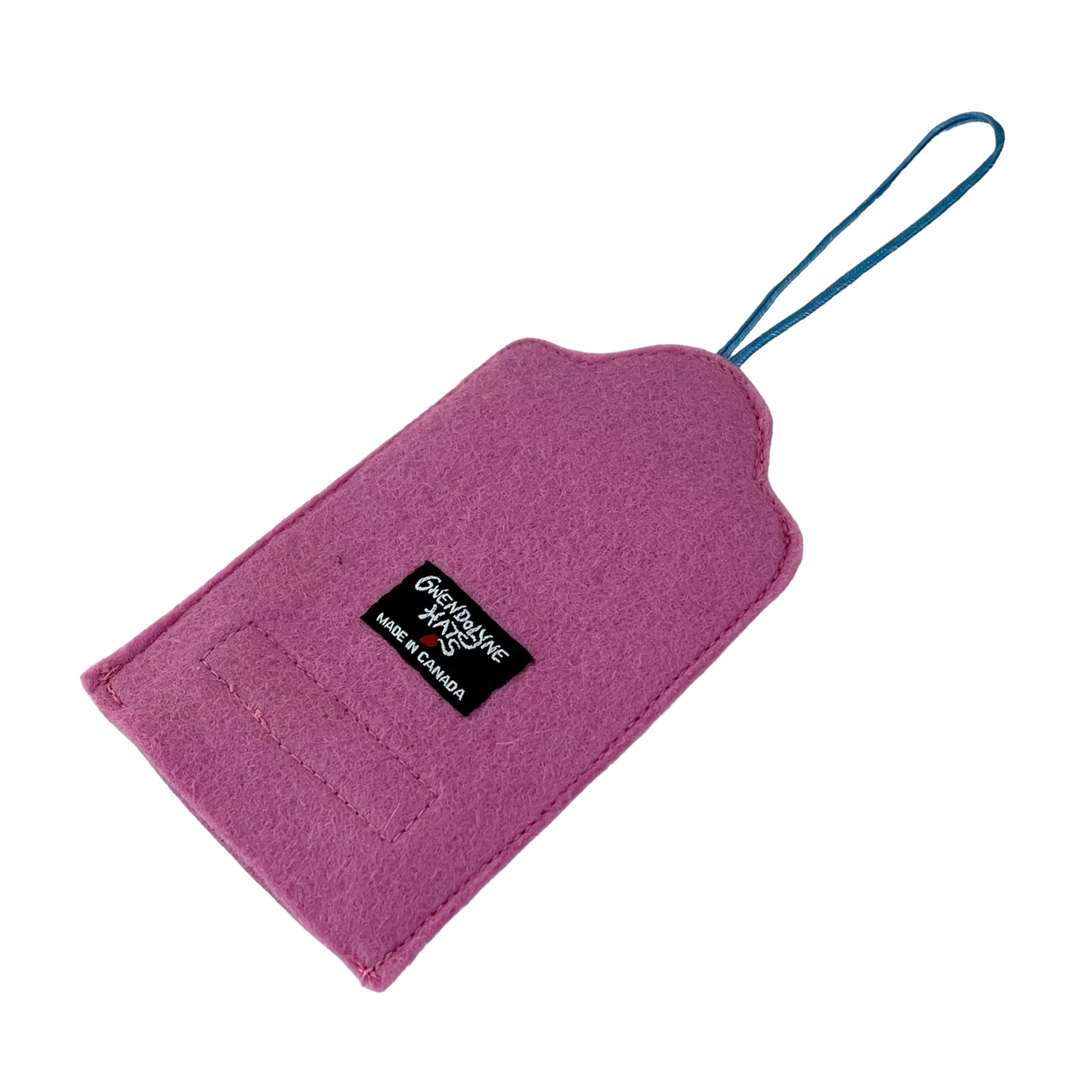 Pink Felt Ornamental Hanging Frame - Black and white vintage Santa Costume