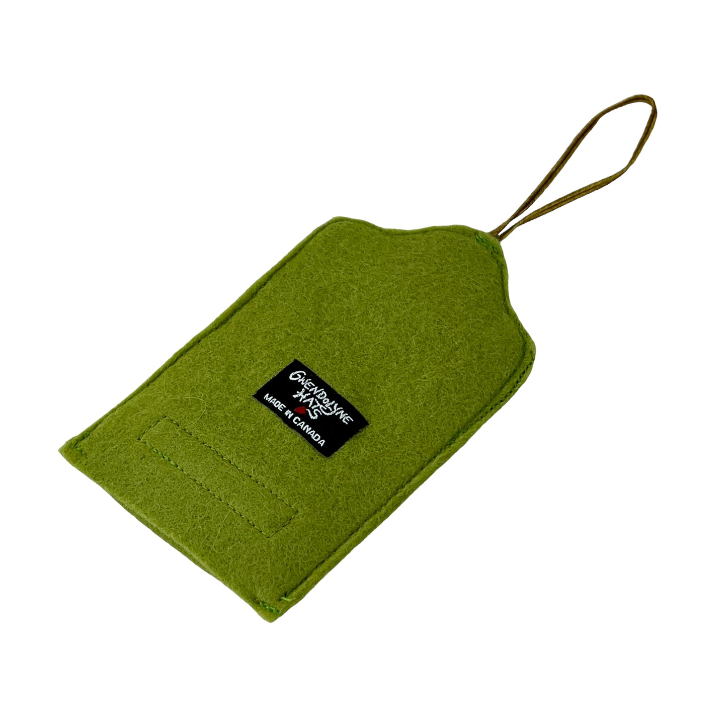 Avocado Green Felt Ornamental Hanging Frame - Gypsy Couple Love