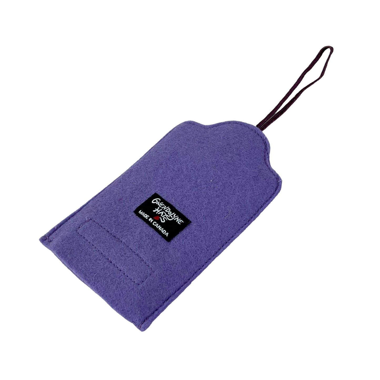 Lilac Felt Ornamental Hanging Frame - Walking Man with Blinders