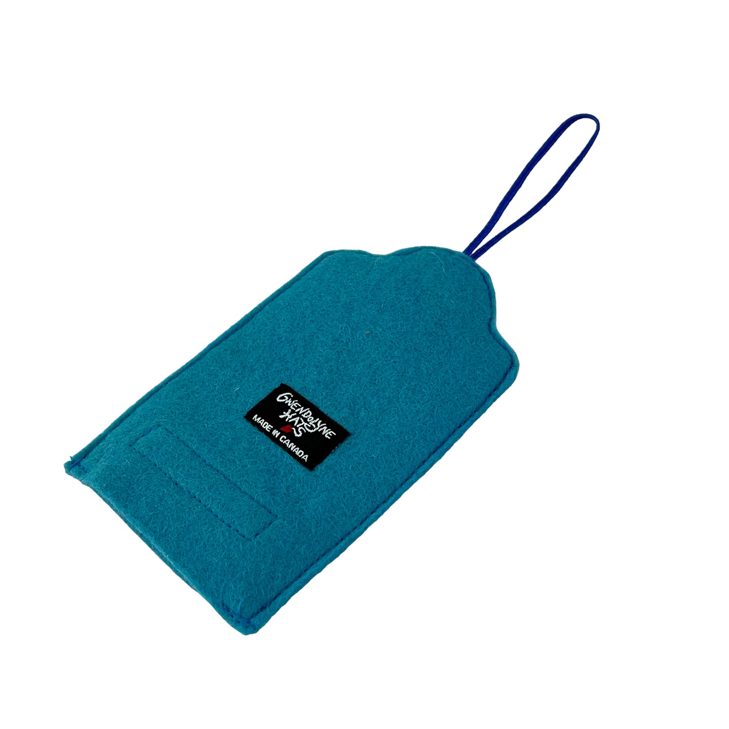 Aqua Blue Felt Ornamental Hanging Frame - Gwendolyne Hats
