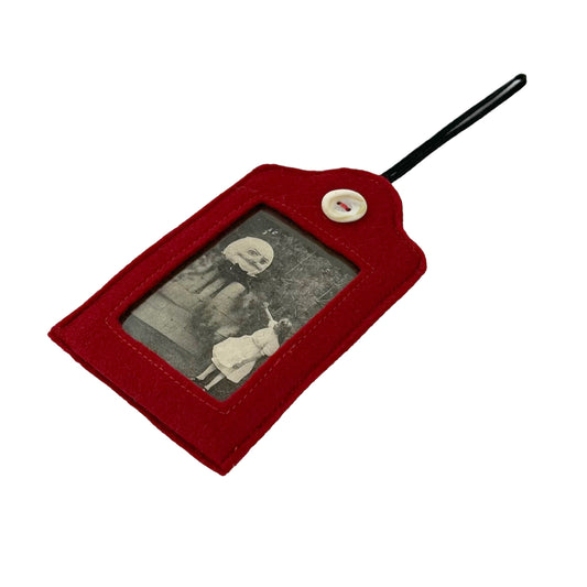 Dark Red Felt Ornamental Hanging Frame - Humpty Dumpty