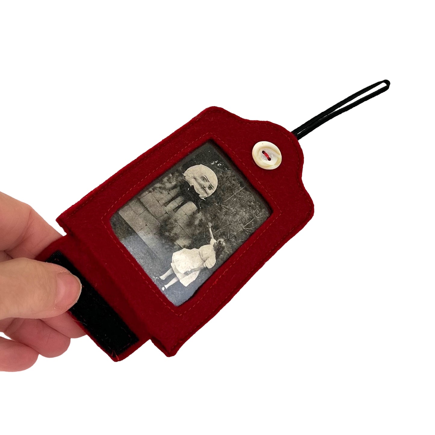 Dark Red Felt Ornamental Hanging Frame - Humpty Dumpty