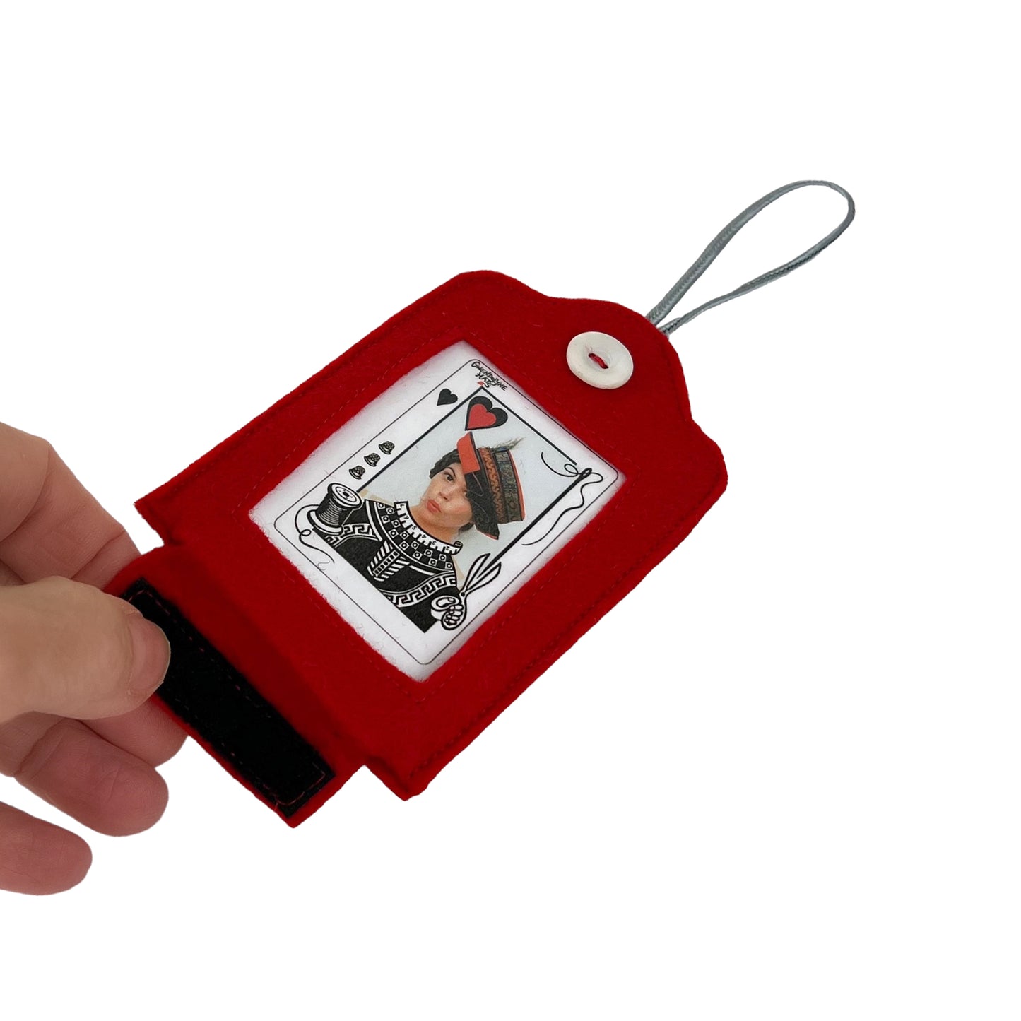 Red Felt Ornamental Hanging Frame - Gwendolyne Hats