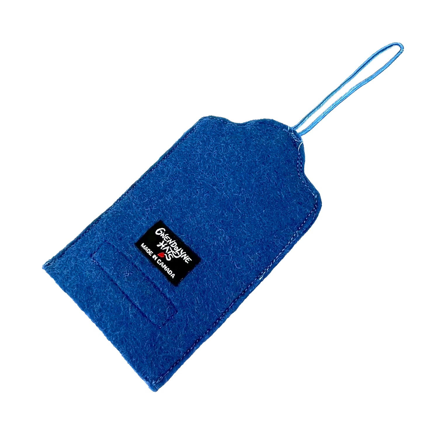Blue Felt Ornamental Hanging Frame- Antique China Buttons