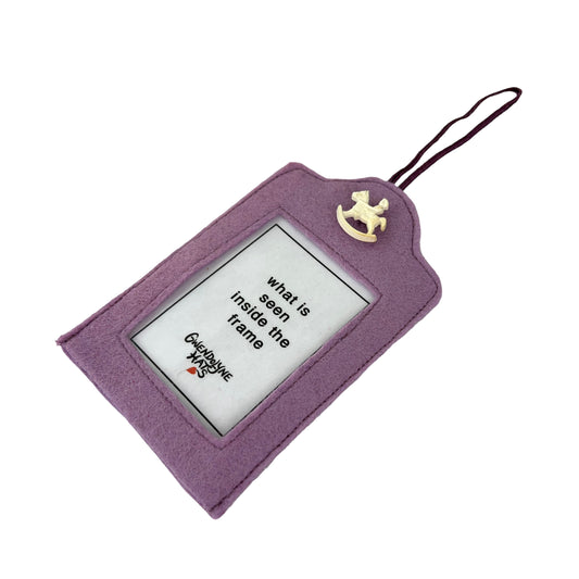 Lilac Felt Ornamental Hanging Frame