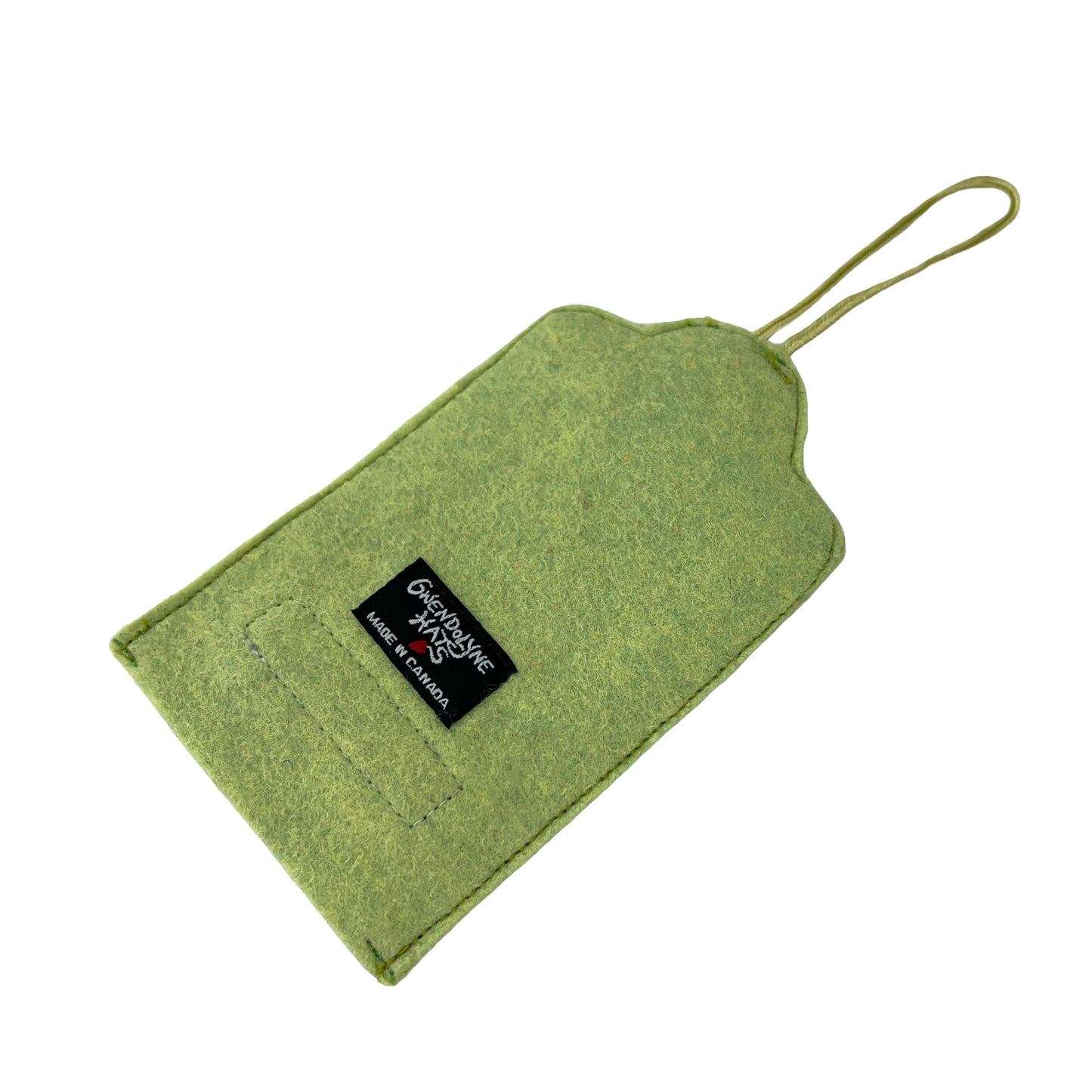Lime Felt Ornamental Hanging Frame- Antique Buttons