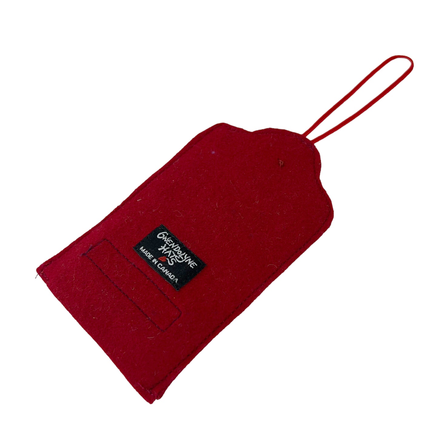Red Felt Ornamental Hanging Frame- Gwendolyne Hats