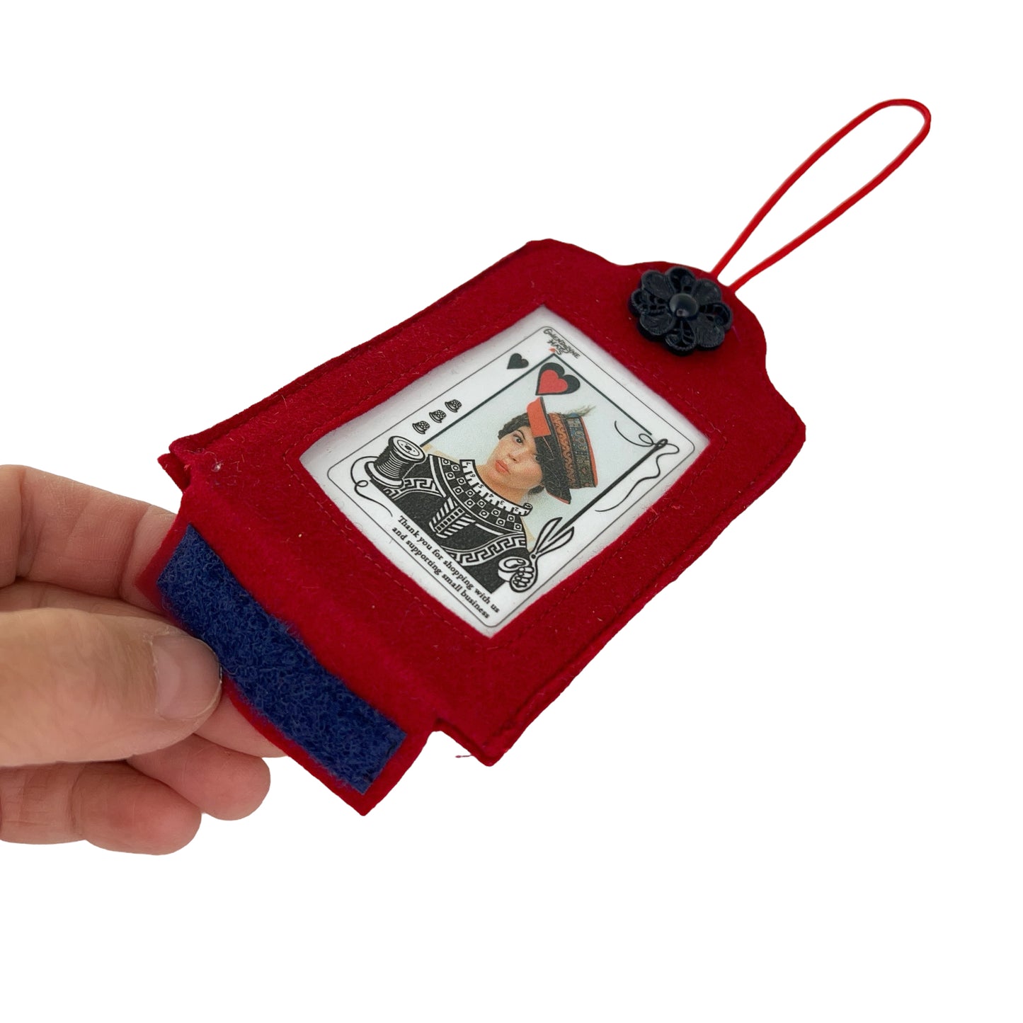 Red Felt Ornamental Hanging Frame- Gwendolyne Hats