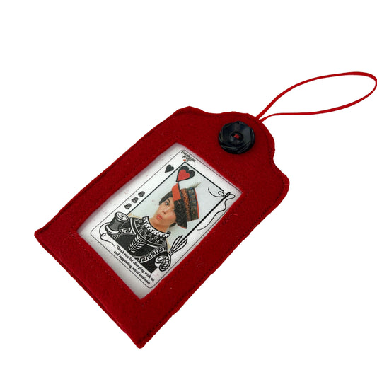 Red Felt Ornamental Hanging Frame - Gwendolyne Hats