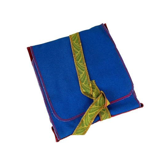 Embroidery Starter Kit Travel Pouch Royal Blue Red