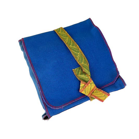 Embroidery Starter Kit Travel Pouch Royal and Light Blue