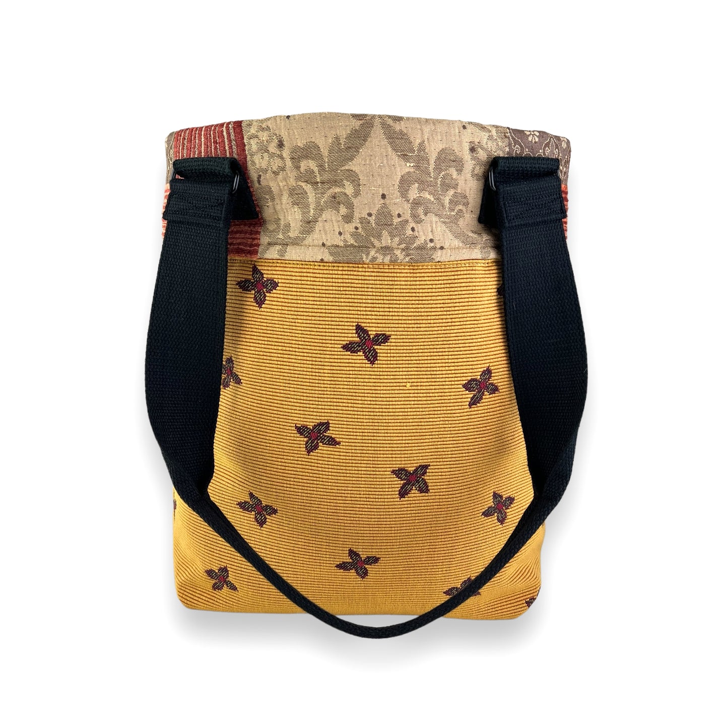Fresh Tapestry Tote Bag Gold Red Tapestry Fabrics