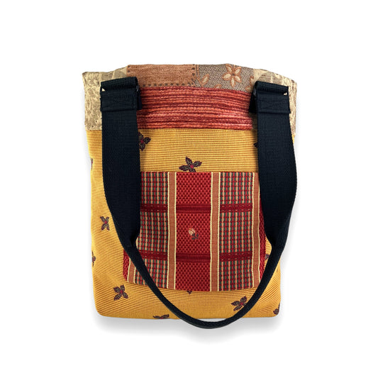 Fresh Tapestry Tote Bag Gold Red Tapestry Fabrics