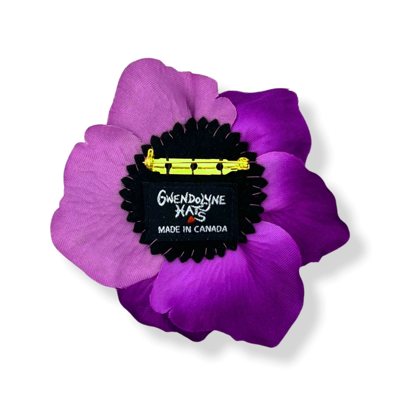 Fuchsia Petal Rose Brooch Antique Steel Cut Button Edition #6