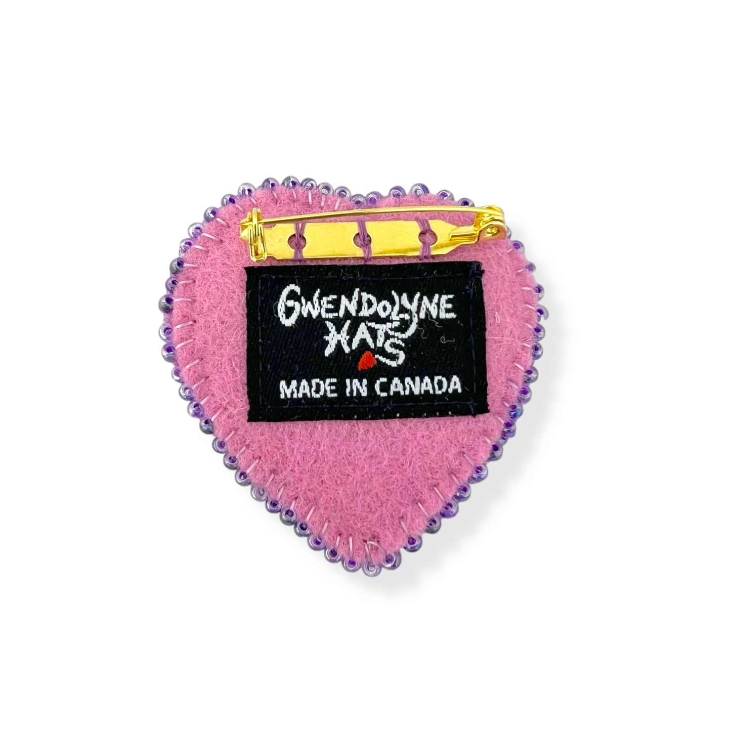 Hand Felted Heart Brooch 2025 Edition #2