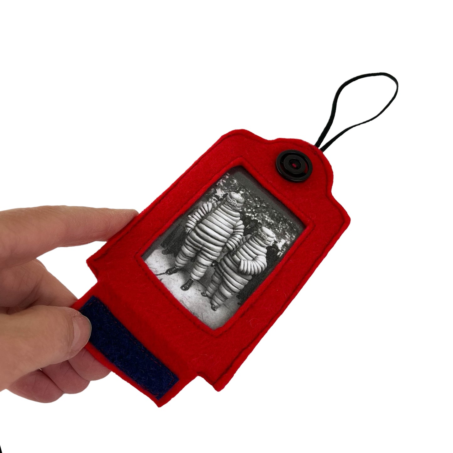 Red Felt Ornamental Hanging Frame - Michelin Star Tire Costume Couple