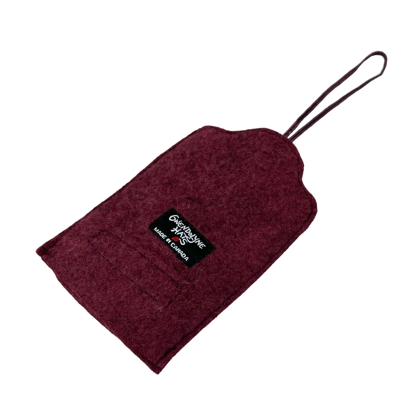 Wine Felt Ornamental Hanging Frame - Antique Enamel Buttons
