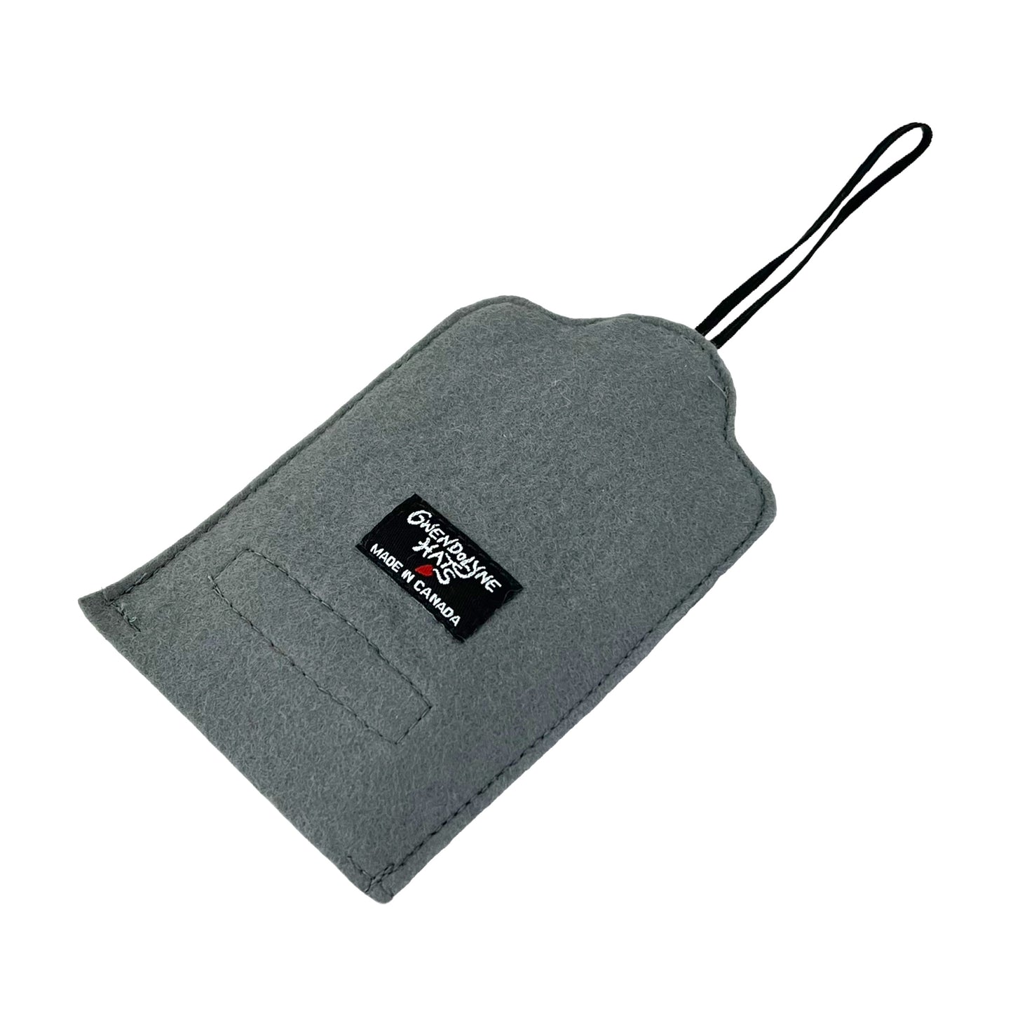 Charcoal Grey Felt  Ornamental Hanging Frame -  Antique Enamel Buttons