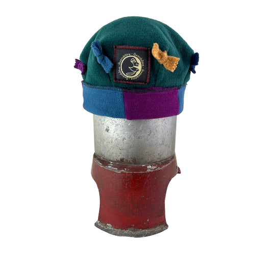Polar Fleece Fun Hat Dark Green Top