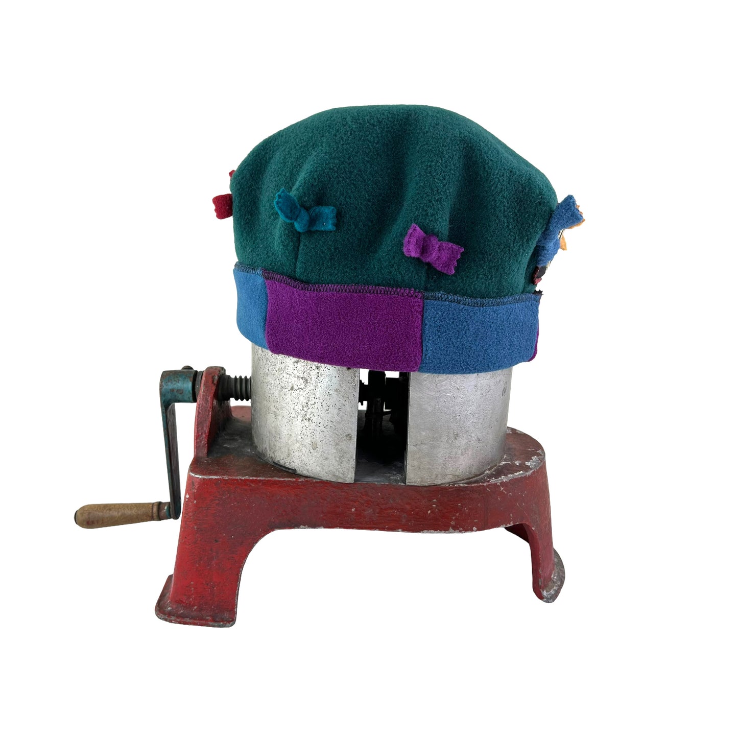 Polar Fleece Fun Hat Dark Green Top