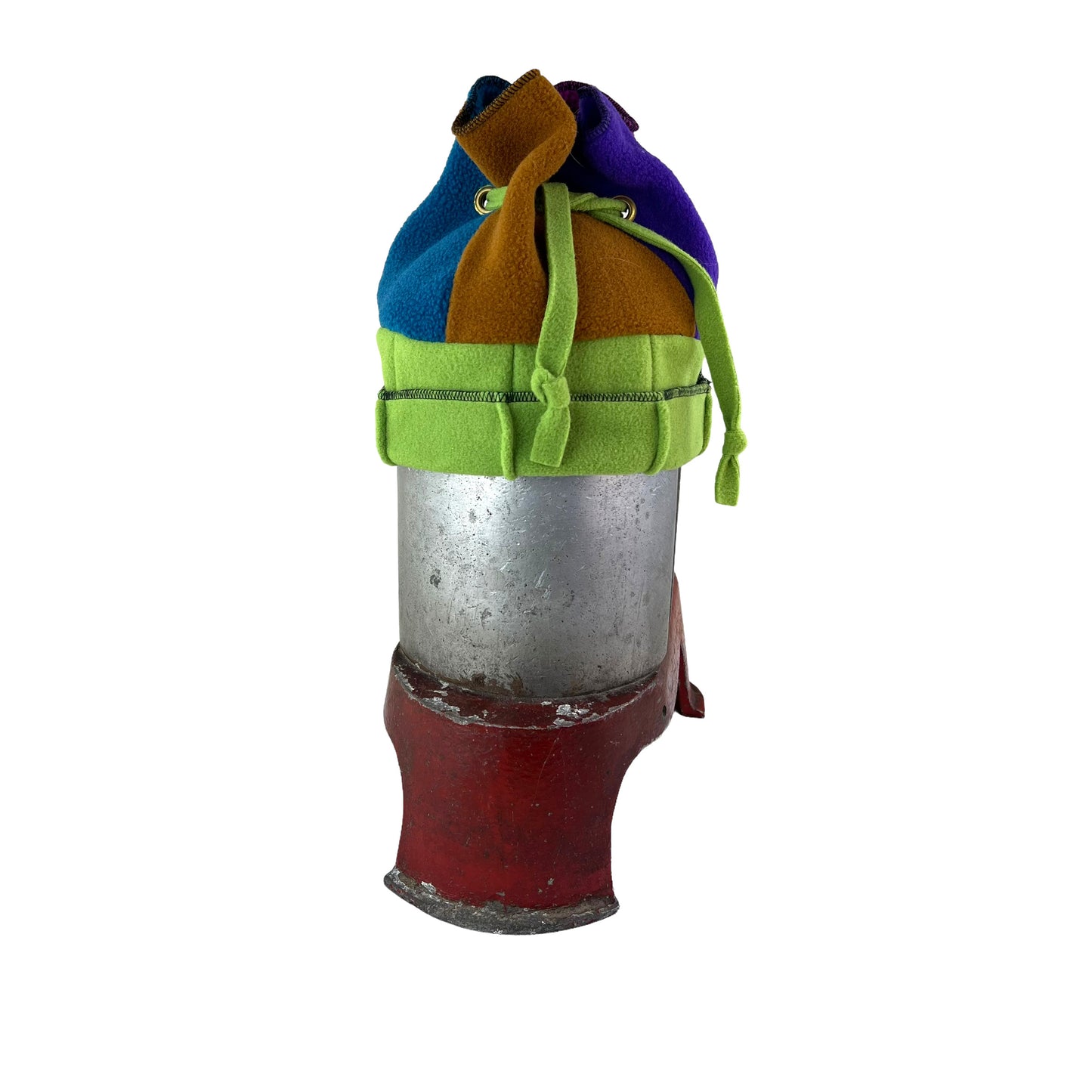 Polar Fleece Fun Hat Large Lime Band