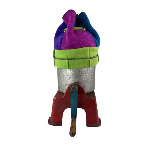Polar Fleece Fun Hat Large Lime Band