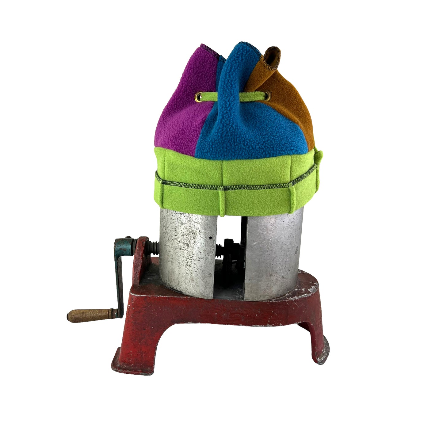 Polar Fleece Fun Hat Large Lime Band