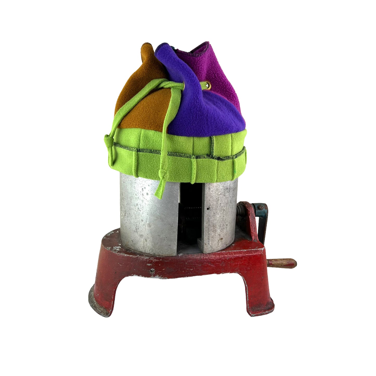 Polar Fleece Fun Hat Large Lime Band