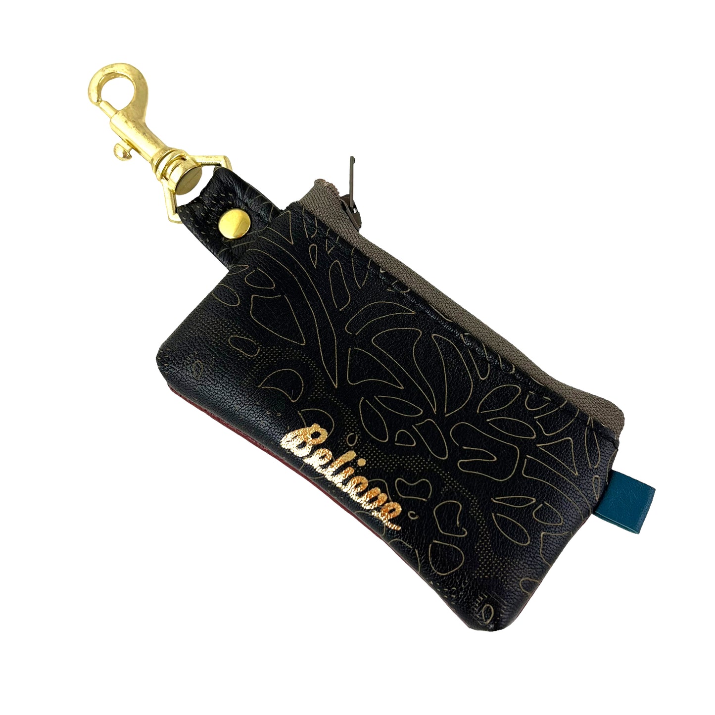 BELIEVE Clay Brown Grey - Positive Change Hook Zipper Purse Edition #06/23