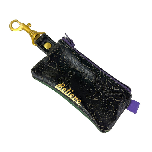 BELIEVE Green Purple - Positive Change Hook Zipper Purse Edition #17/23