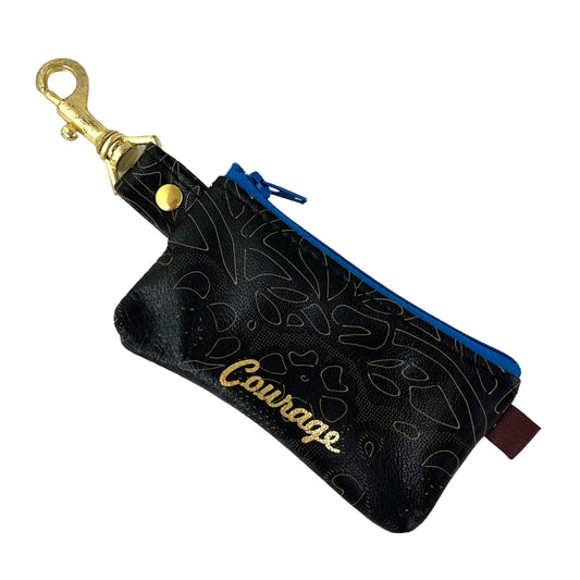 COURAGE Blue - Positive Change Hook Zipper Purse Edition #07/23