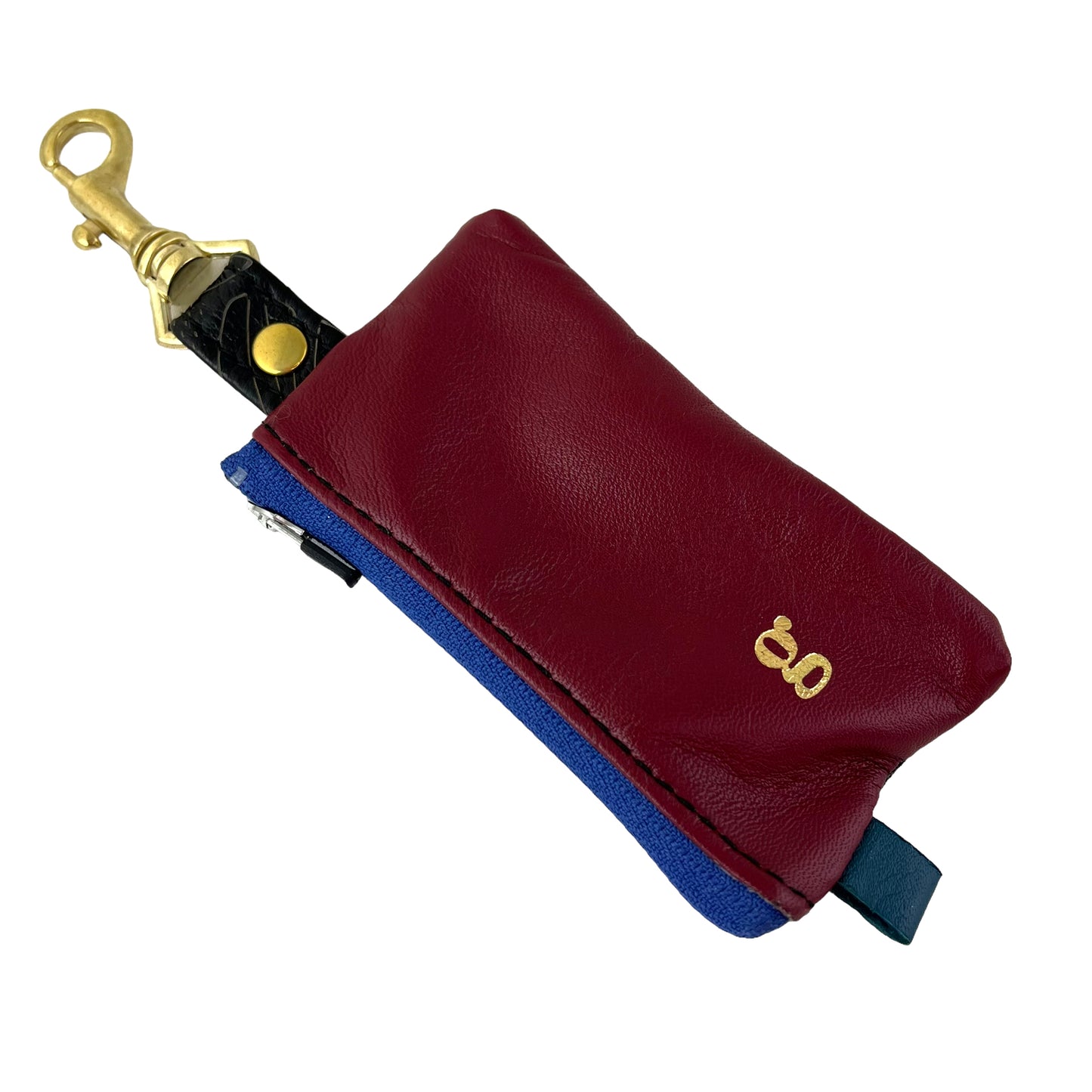 COURAGE Red Blue - Positive Change Hook Zipper Purse Edition #16/23