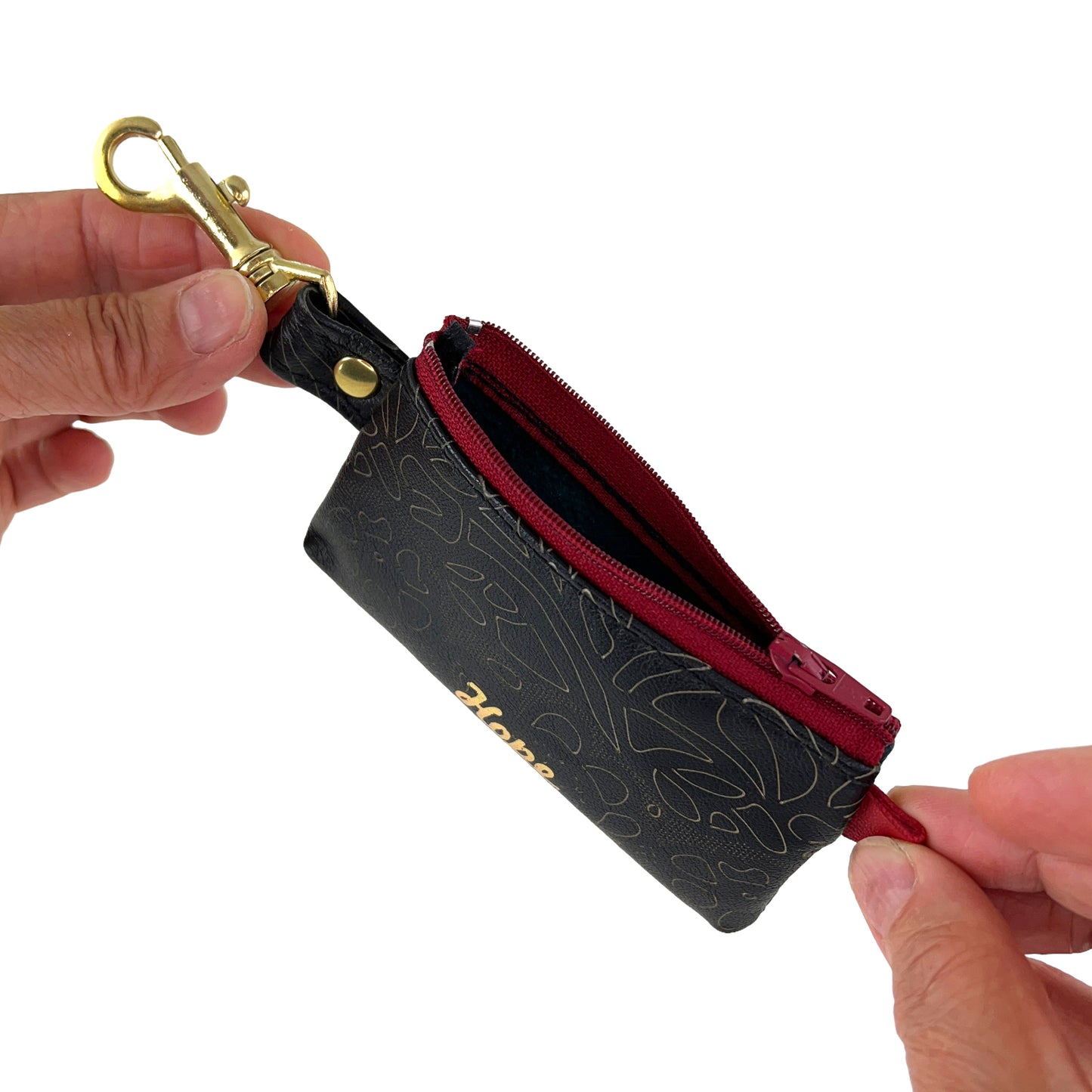 Hope Red Teal - Positive Change Zipper Hook Purse Edition #01/23