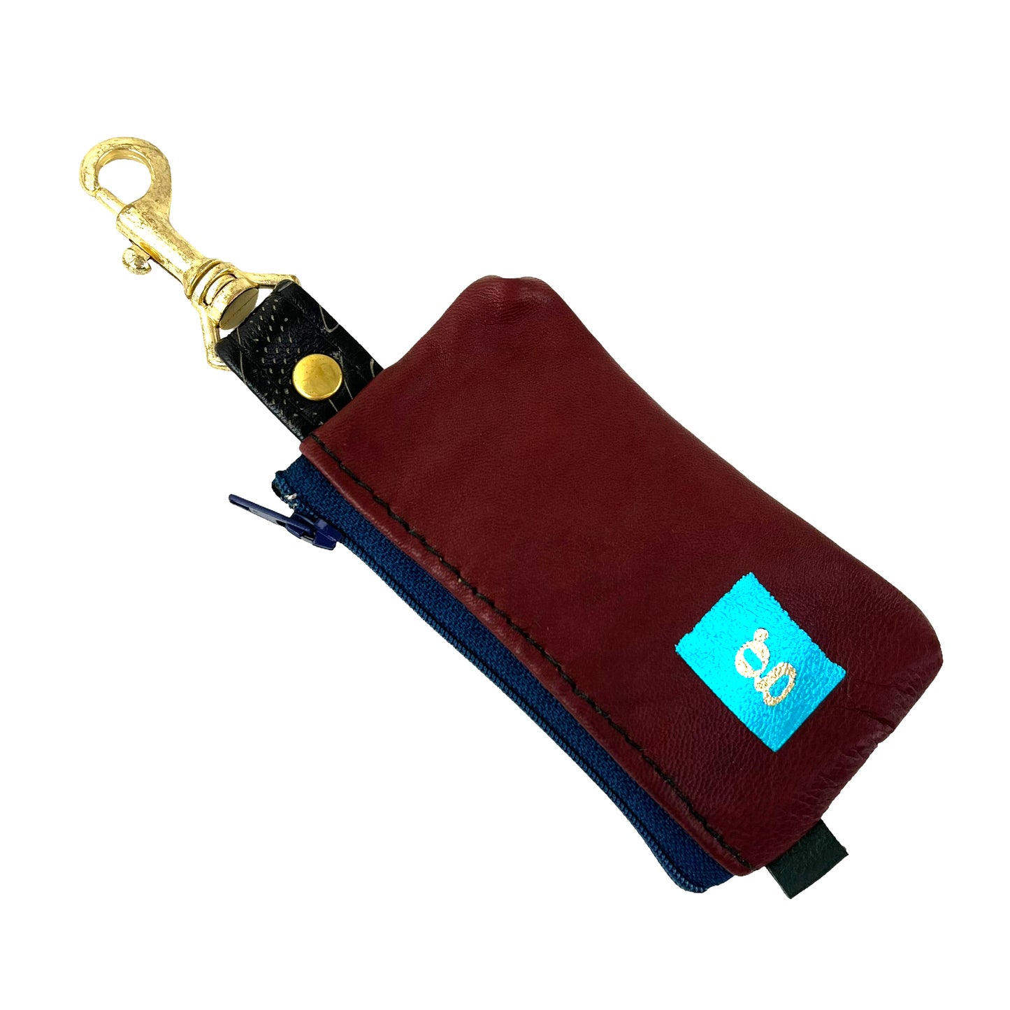 JOY Clay Brown Blue - Positive Change Hook Zipper Purse Edition #11/23