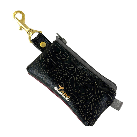 LOVE Red Grey - Positive Change Hook Zipper Purse Edition #04/23