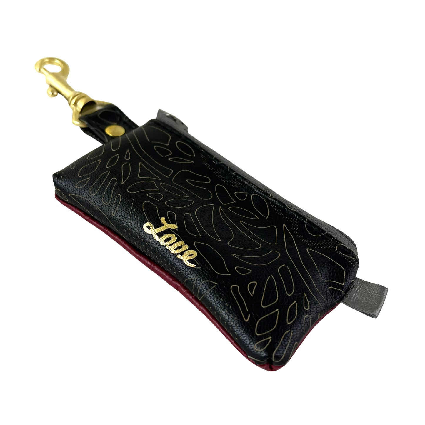 LOVE Red Grey - Positive Change Hook Zipper Purse Edition #04/23
