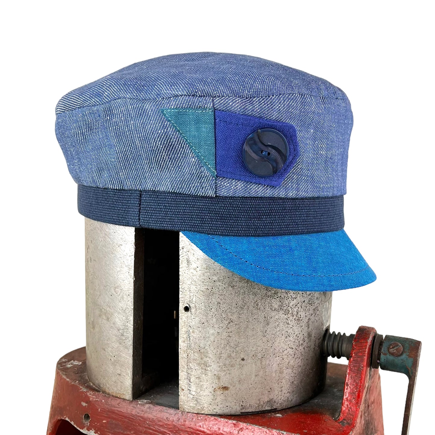 Blue Turquoise Peak Robin Linen Cap Size Medium Large