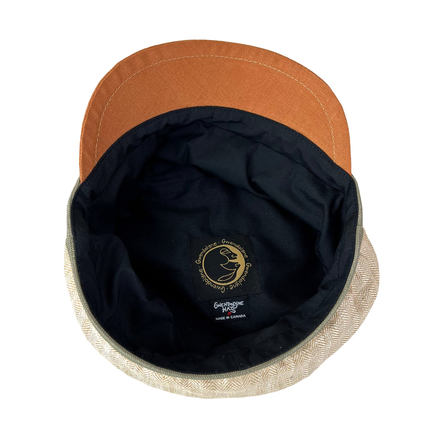 Robin Linen Cap Large Wheat Pumpkin Peak