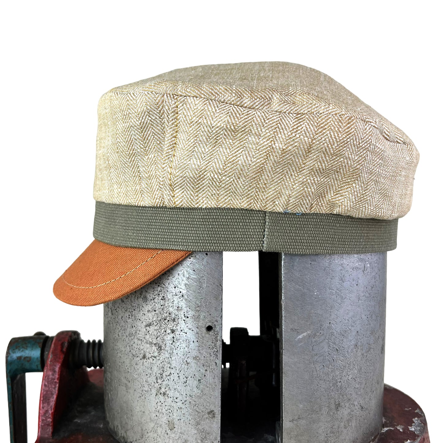 Robin Linen Cap Large Wheat Pumpkin Peak