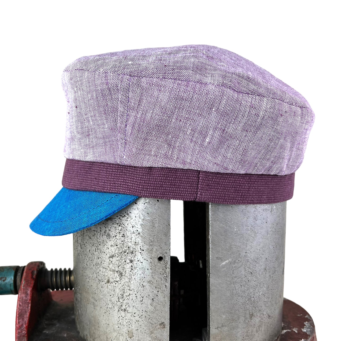 Lilac Turquoise Peak Robin Linen Cap Size Medium