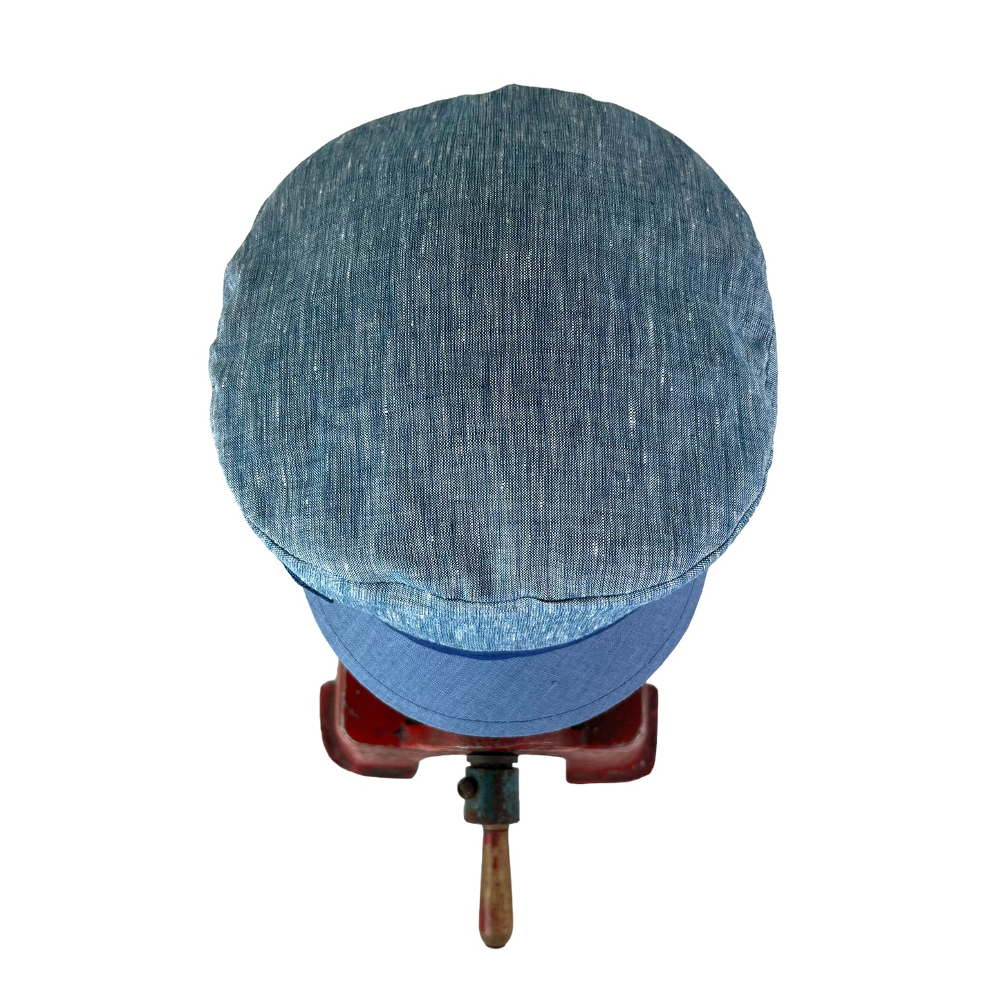 Blue Denim Peak Robin Linen Cap Size Medium
