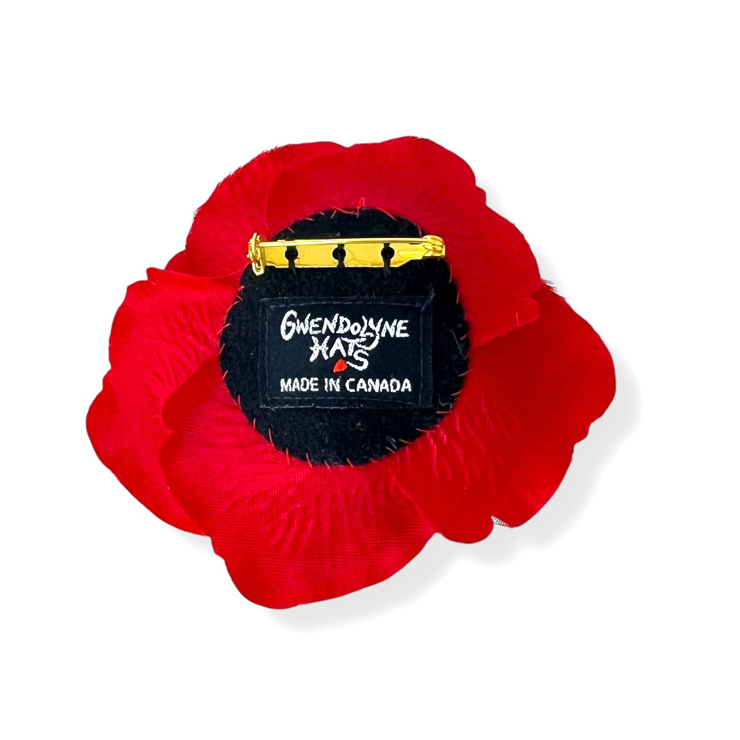 Red Petal Rose Brooch Antique Glass Waistcoat Button Edition #1