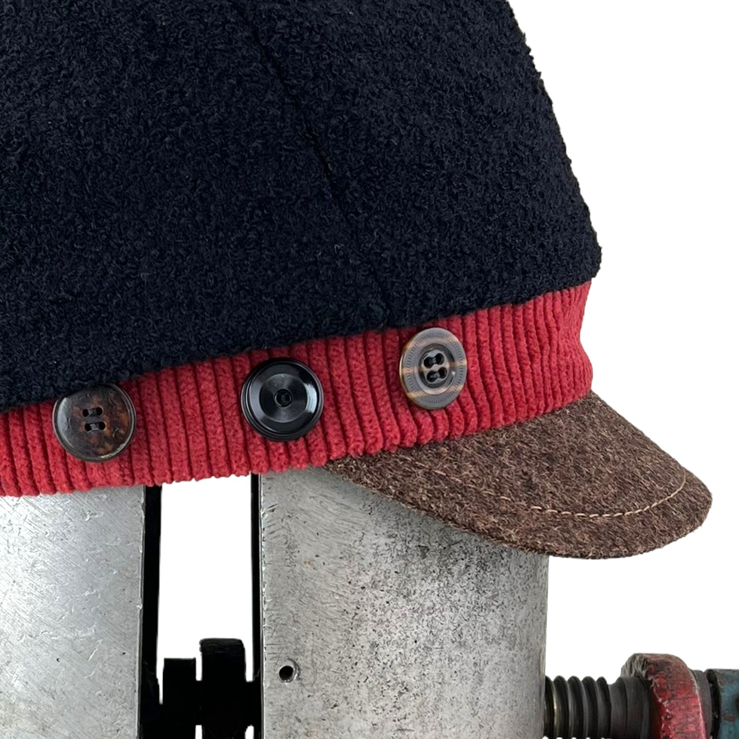Black Papaya Red Band Brown Peak The Rowan Cap Size Medium