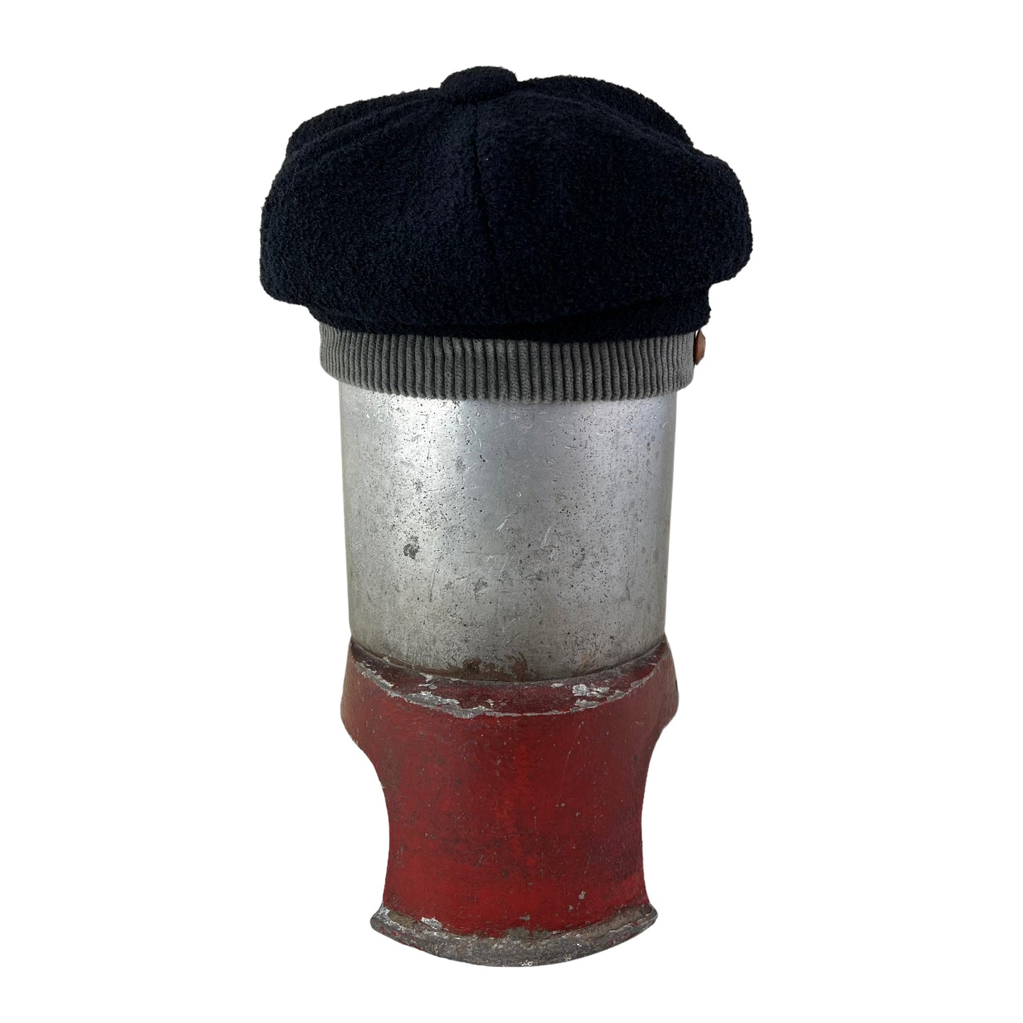 The Rowan Wool Bouclé Cap Medium Sage Band Grey Peak