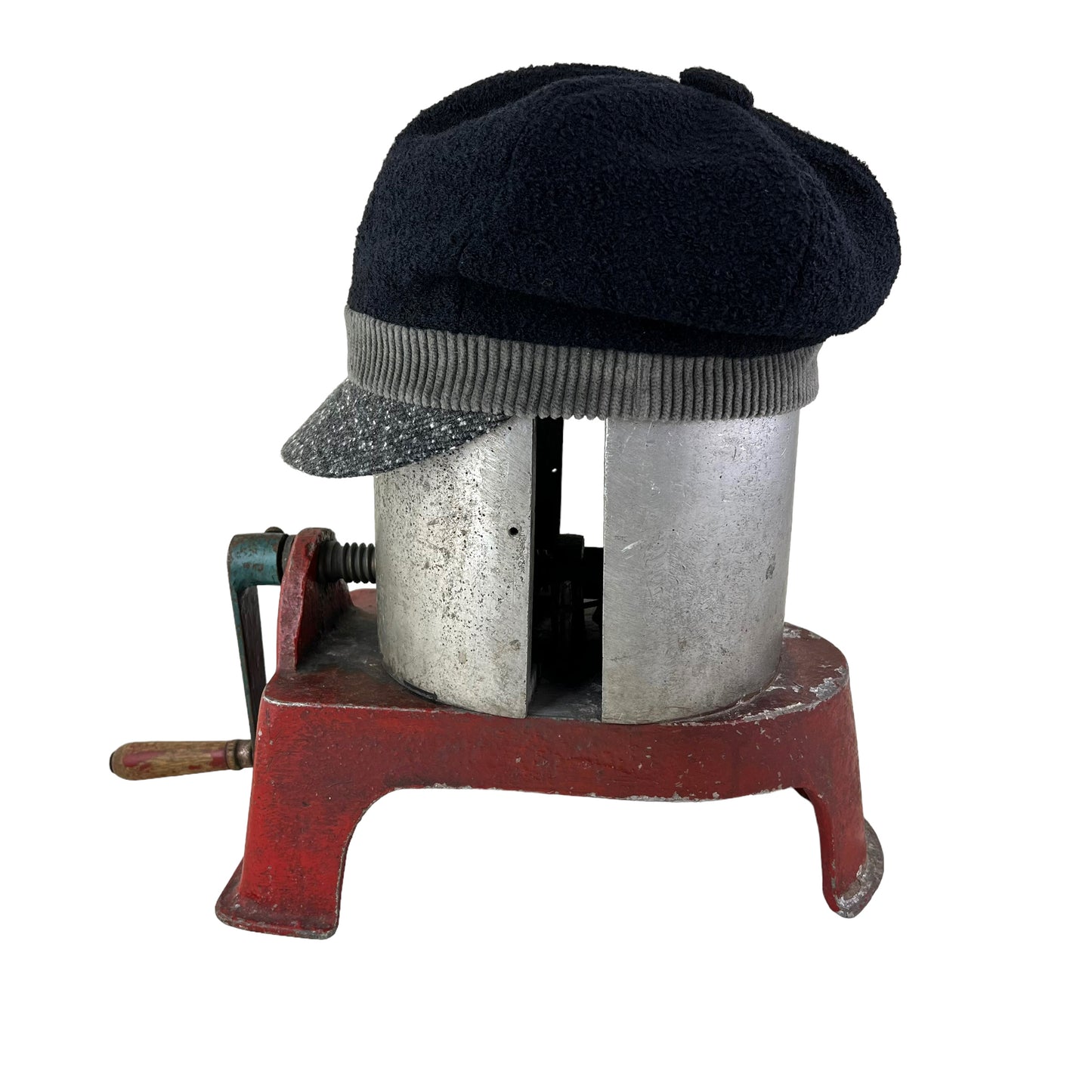 The Rowan Wool Bouclé Cap Medium Sage Band Grey Peak