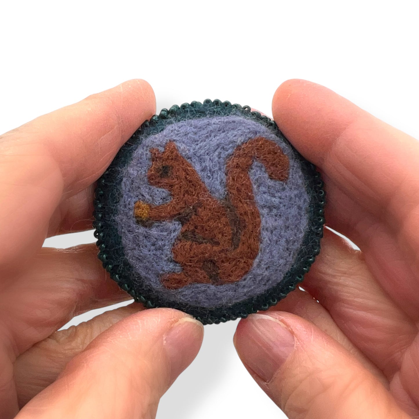 Brown and grey Squirrel Brooch edition #1
