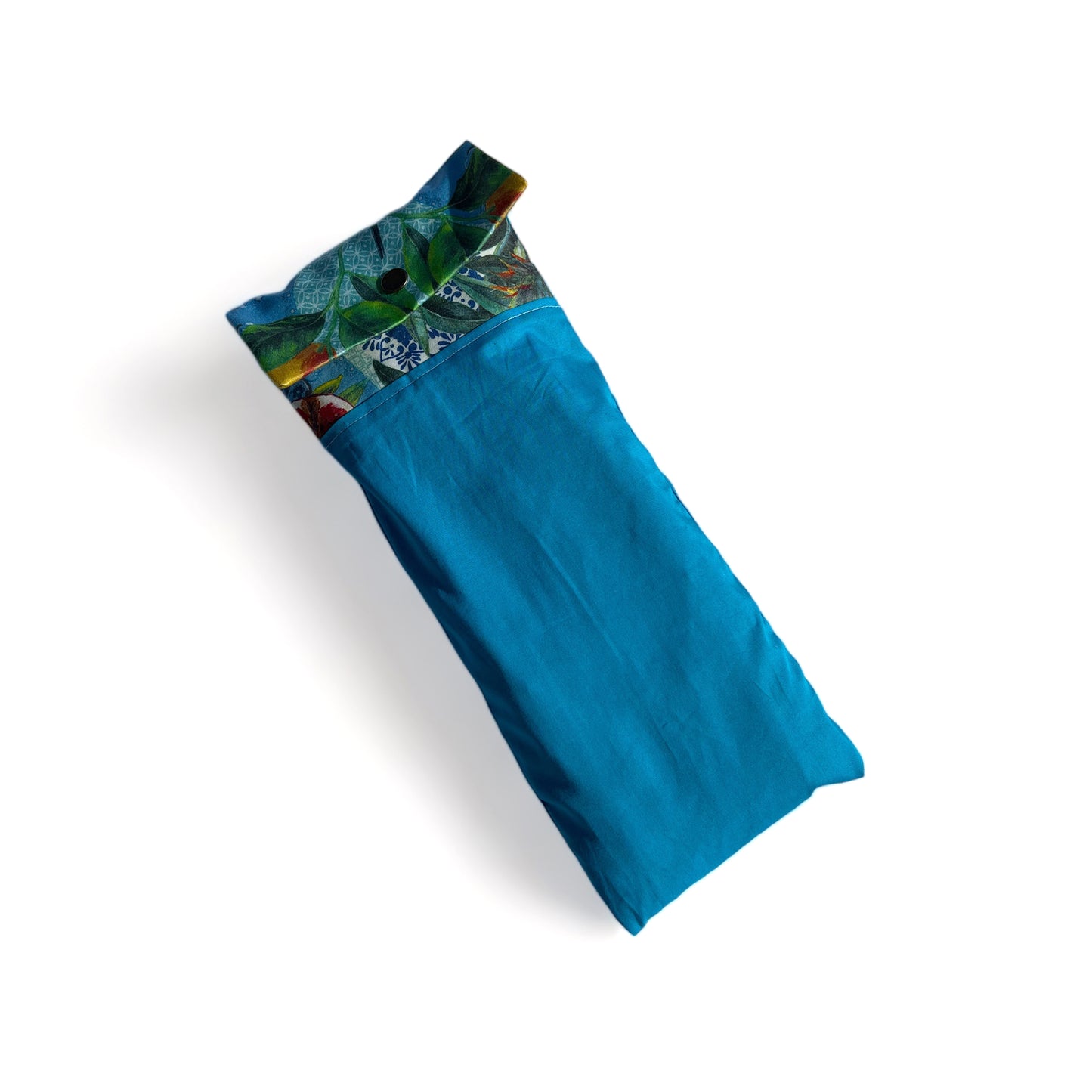 Blue Travel Shoulder Tote Bag Smoky Blue Coloured Zipper